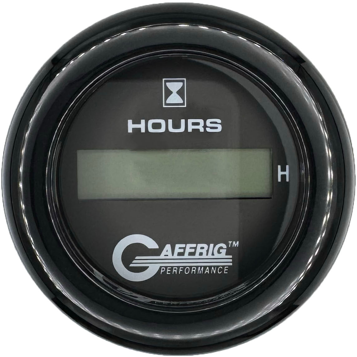 GAFFRIG 2 INCH ELECTRIC ENGINE HOUR METER BLACK / FAT RIM (218) / BLACK