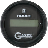 GAFFRIG 2 INCH ELECTRIC ENGINE HOUR METER BLACK / STEP RIM (002) / BLACK