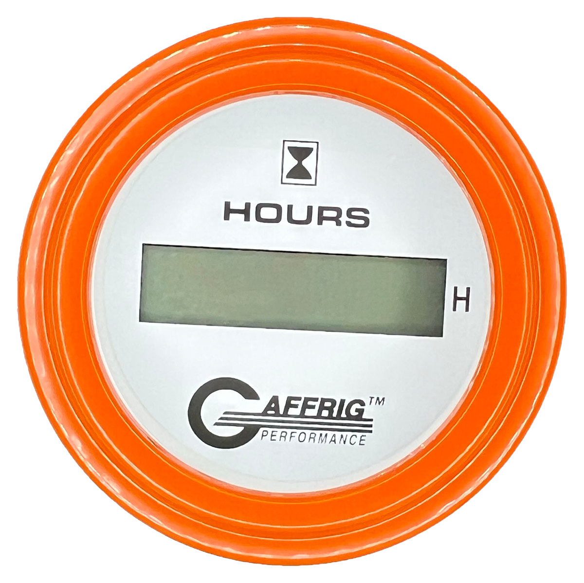 GAFFRIG 2 INCH ELECTRIC ENGINE HOUR METER STEP RIM (002) / ORANGE / WHITE