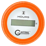 GAFFRIG 2 INCH ELECTRIC ENGINE HOUR METER STEP RIM (002) / ORANGE / WHITE