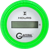 GAFFRIG 2 INCH ELECTRIC ENGINE HOUR METER STEP RIM (002) / LIME GREEN / WHITE