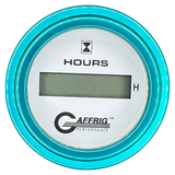 GAFFRIG 2 INCH ELECTRIC ENGINE HOUR METER STEP RIM (002) / TEAL / WHITE