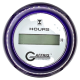 GAFFRIG 2 INCH ELECTRIC ENGINE HOUR METER FAT RIM (218) / PURPLE / WHITE