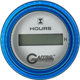 GAFFRIG 2 INCH ELECTRIC ENGINE HOUR METER PLATINUM / STEP RIM (002) / BLUE