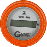 GAFFRIG 2 INCH ELECTRIC ENGINE HOUR METER PLATINUM / STEP RIM (002) / ORANGE