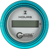 GAFFRIG 2 INCH ELECTRIC ENGINE HOUR METER PLATINUM / STEP RIM (002) / TEAL