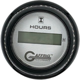 GAFFRIG 2 INCH ELECTRIC ENGINE HOUR METER PLATINUM / FAT RIM (218) / BLACK