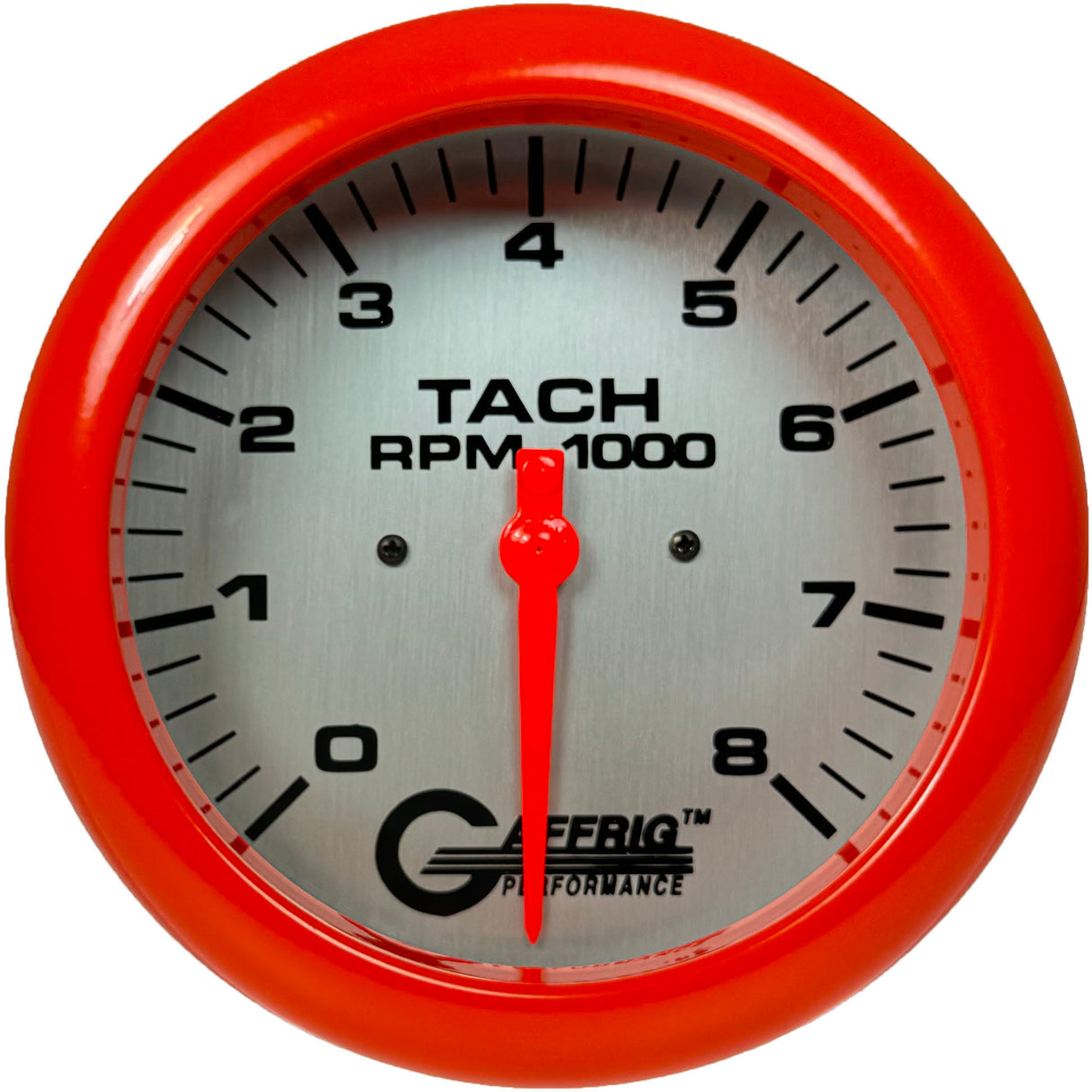 GAFFRIG 4 5/8 INCH ELECTRIC TACHOMETER - PLATINUM ORANGE / 8000