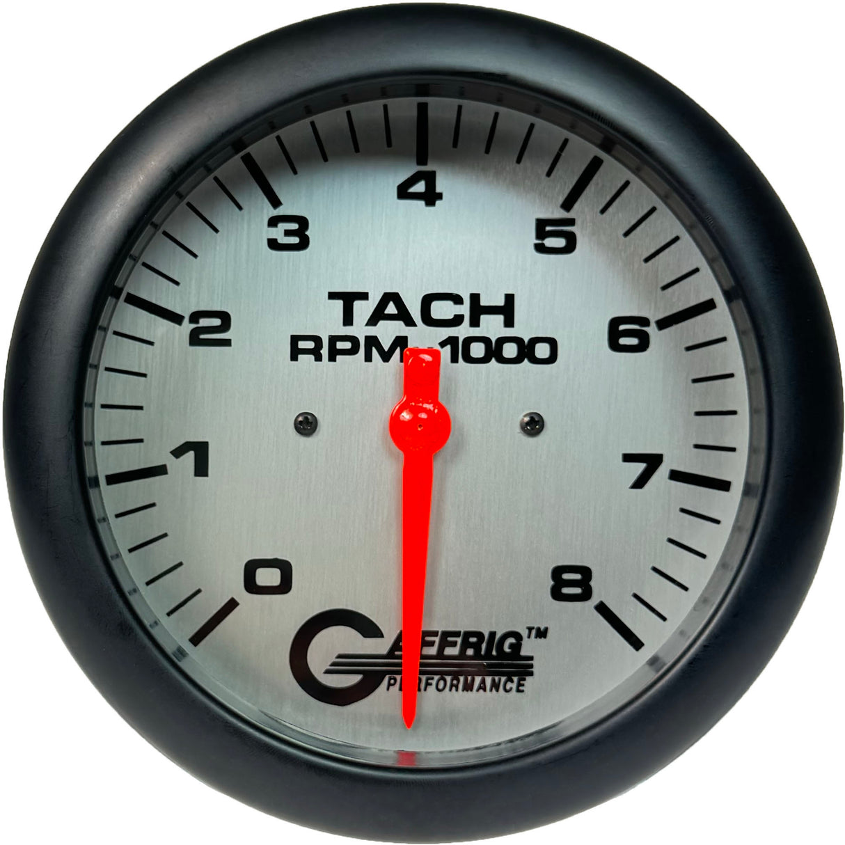 GAFFRIG 4 5/8 INCH ELECTRIC TACHOMETER - PLATINUM BLACK / 8000