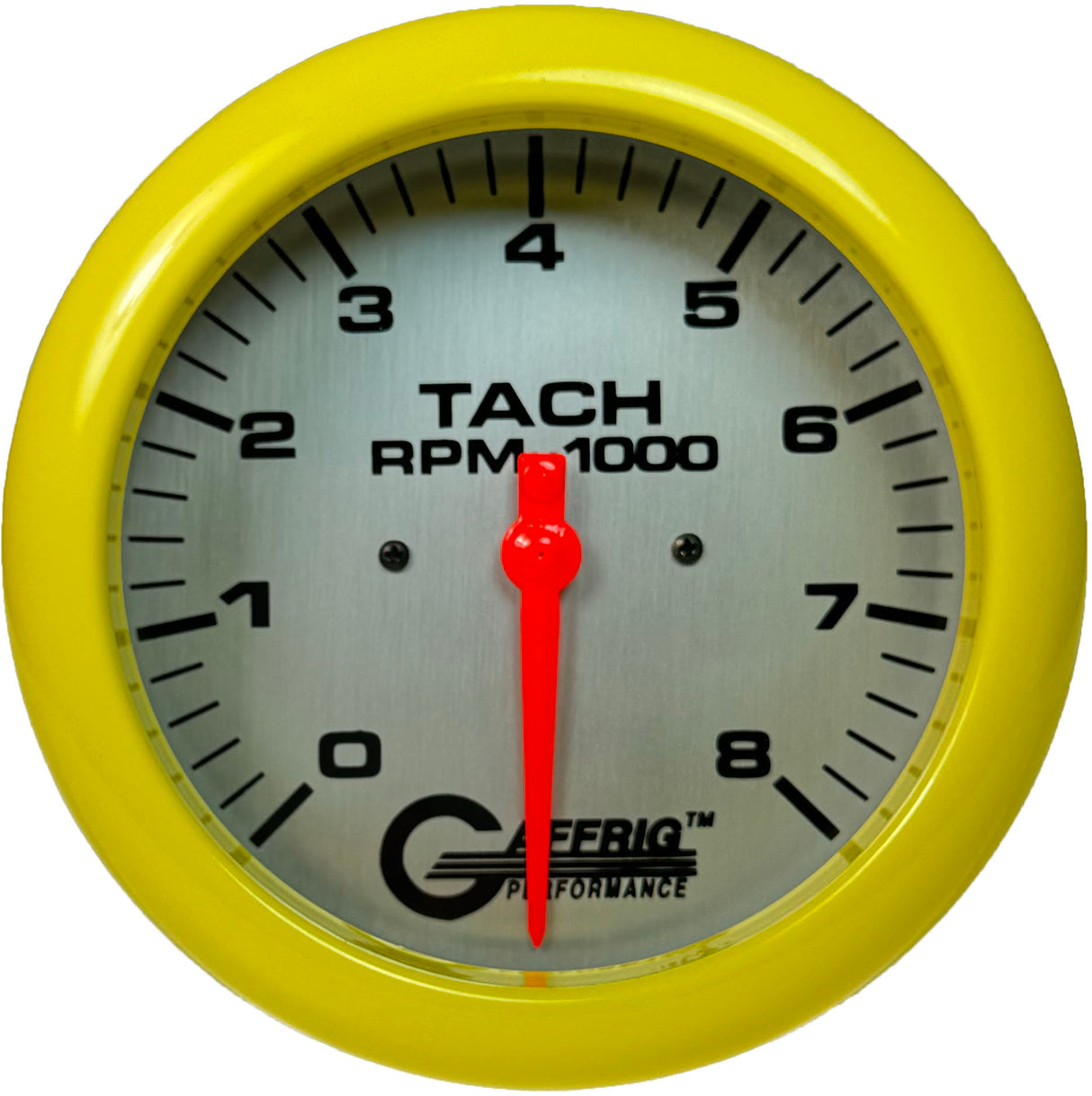 GAFFRIG 4 5/8 INCH ELECTRIC TACHOMETER - PLATINUM YELLOW / 8000