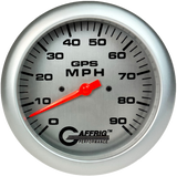 GAFFRIG 4 5/8 INCH GPS SPEEDOMETER - HEAD ONLY - PLATINUM - 90 MPH, 120 MPH, 180 MPH