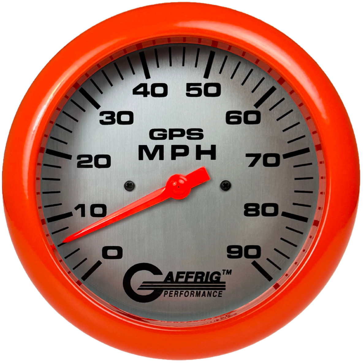 GAFFRIG 4 5/8 INCH GPS SPEEDOMETER - HEAD ONLY - PLATINUM - 90 MPH, 120 MPH, 180 MPH
