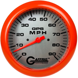 GAFFRIG 4 5/8 INCH GPS SPEEDOMETER - HEAD ONLY - PLATINUM - 90 MPH, 120 MPH, 180 MPH