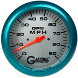 GAFFRIG 4 5/8 INCH GPS SPEEDOMETER - HEAD ONLY - PLATINUM - 90 MPH, 120 MPH, 180 MPH