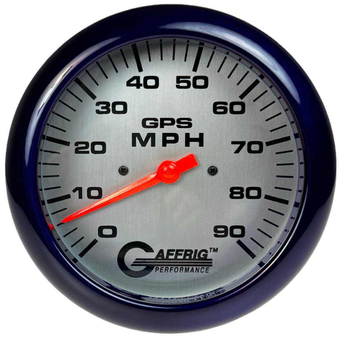 GAFFRIG 4 5/8 INCH GPS SPEEDOMETER - HEAD ONLY - PLATINUM - 90 MPH, 120 MPH, 180 MPH