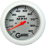 GAFFRIG 4 5/8 INCH GPS SPEEDOMETER - HEAD ONLY - PLATINUM - 90 MPH, 120 MPH, 180 MPH