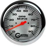 GAFFRIG 4 5/8 INCH GPS SPEEDOMETER - HEAD ONLY - PLATINUM - 90 MPH, 120 MPH, 180 MPH