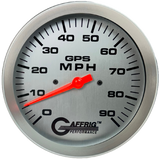 GAFFRIG 4 5/8 INCH GPS SPEEDOMETER - HEAD ONLY - PLATINUM - 90 MPH, 120 MPH, 180 MPH