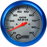 GAFFRIG 4 5/8 GPS ANALOG SPEEDOMETER KIT - PLATINUM - 90 MPH, 120 MPH, 180 MPH