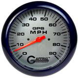 GAFFRIG 4 5/8 GPS ANALOG SPEEDOMETER KIT - PLATINUM - 90 MPH, 120 MPH, 180 MPH