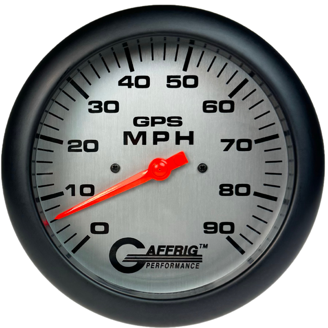 GAFFRIG 4 5/8 GPS ANALOG SPEEDOMETER KIT - PLATINUM - 90 MPH, 120 MPH, 180 MPH