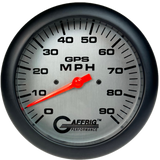 GAFFRIG 4 5/8 GPS ANALOG SPEEDOMETER KIT - PLATINUM - 90 MPH, 120 MPH, 180 MPH