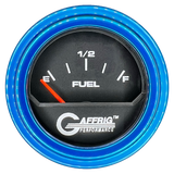 GAFFRIG 2 INCH ELECTRIC FUEL LEVEL GAUGE 240-33 OHMS STEP RIM (002) / BLUE / BLACK