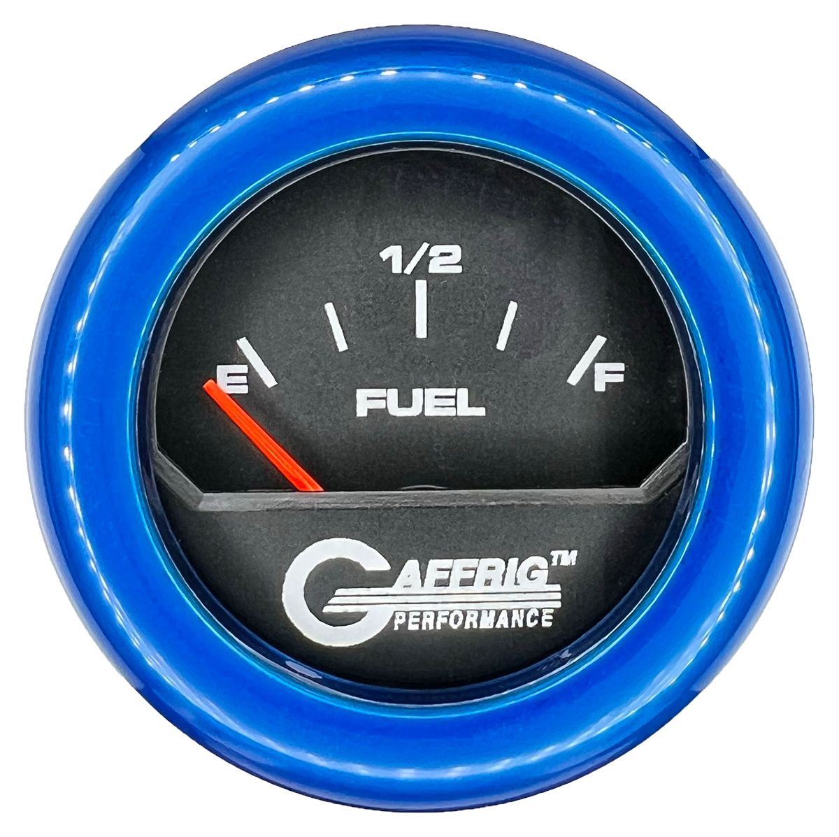 GAFFRIG 2 INCH ELECTRIC FUEL LEVEL GAUGE 240-33 OHMS FAT RIM (218) / BLUE / BLACK