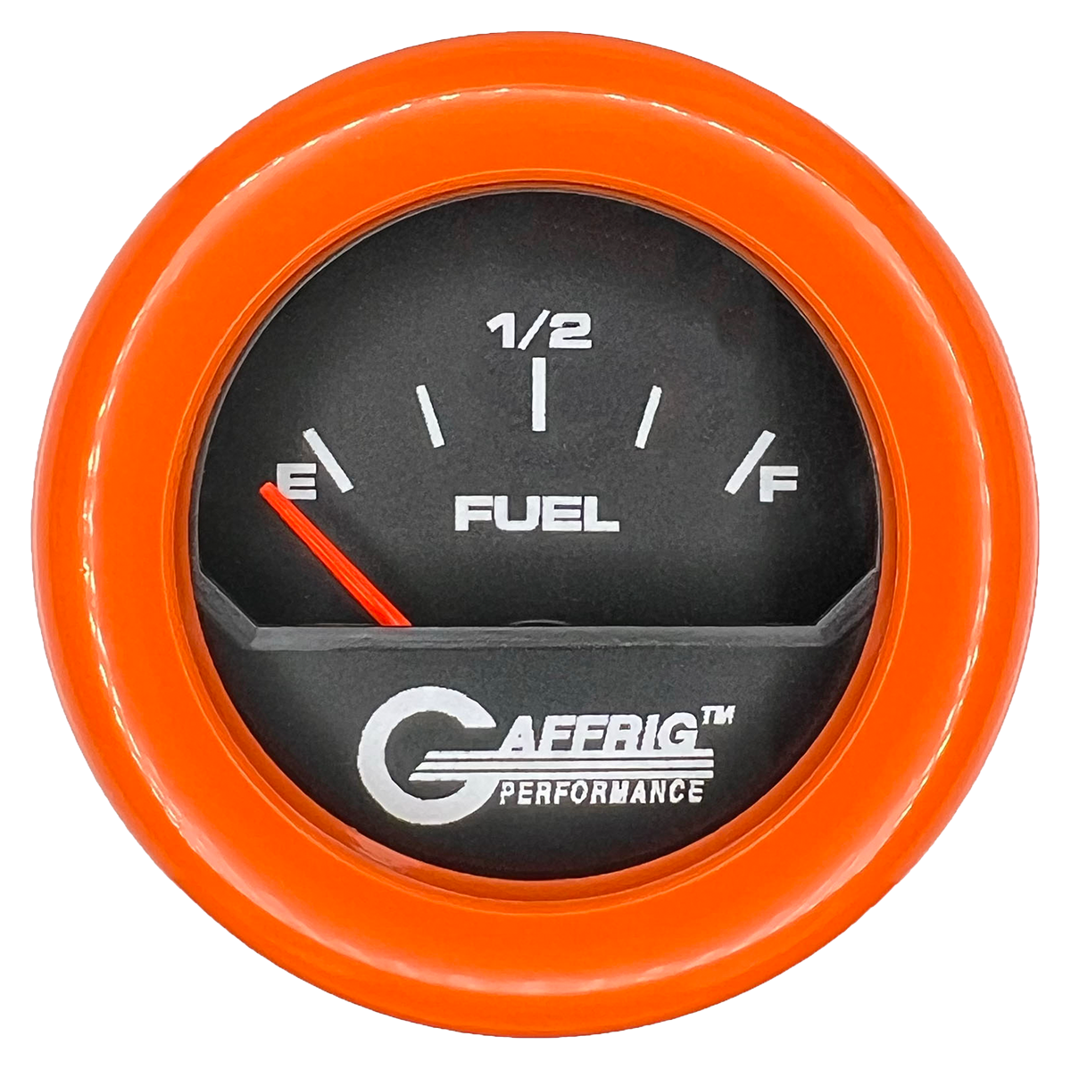 GAFFRIG 2 INCH ELECTRIC FUEL LEVEL GAUGE 240-33 OHMS FAT RIM (218) / ORANGE / BLACK