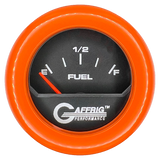 GAFFRIG 2 INCH ELECTRIC FUEL LEVEL GAUGE 240-33 OHMS FAT RIM (218) / ORANGE / BLACK