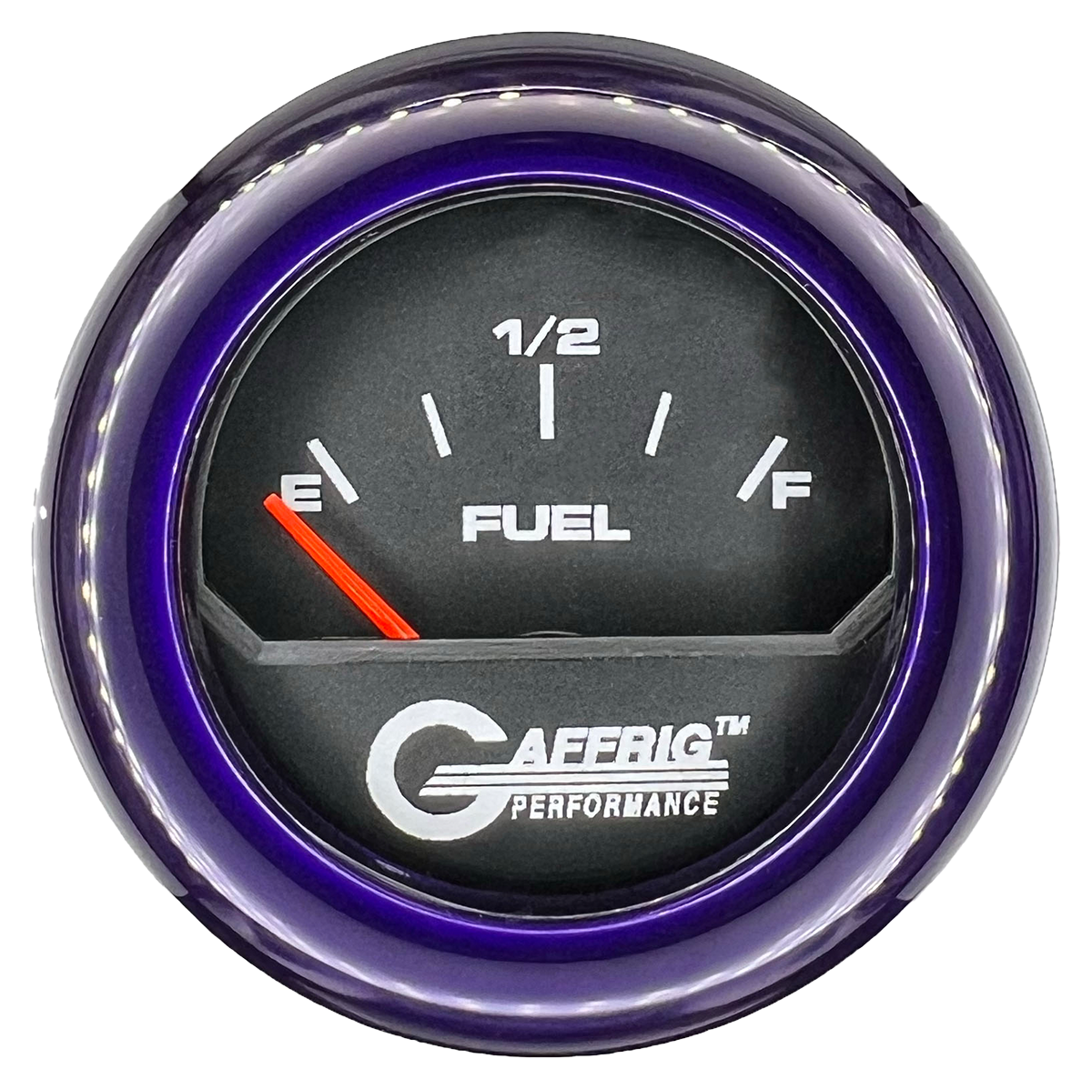 GAFFRIG 2 INCH ELECTRIC FUEL LEVEL GAUGE 240-33 OHMS FAT RIM (218) / PURPLE / BLACK