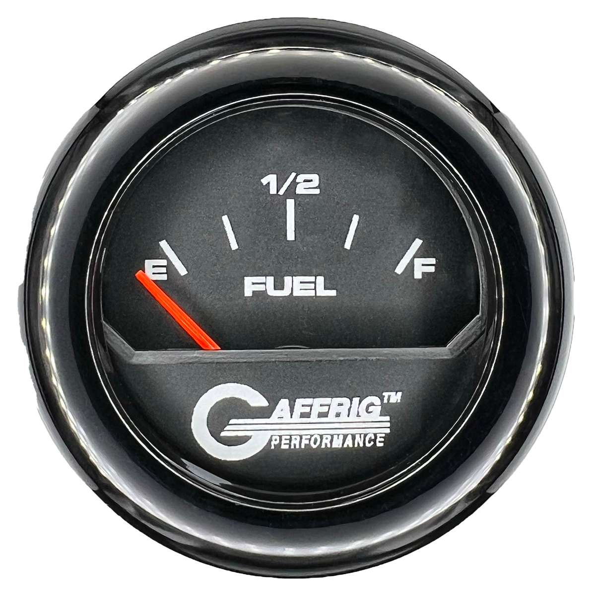 GAFFRIG 2 INCH ELECTRIC FUEL LEVEL GAUGE 240-33 OHMS FAT RIM (218) / BLACK / BLACK