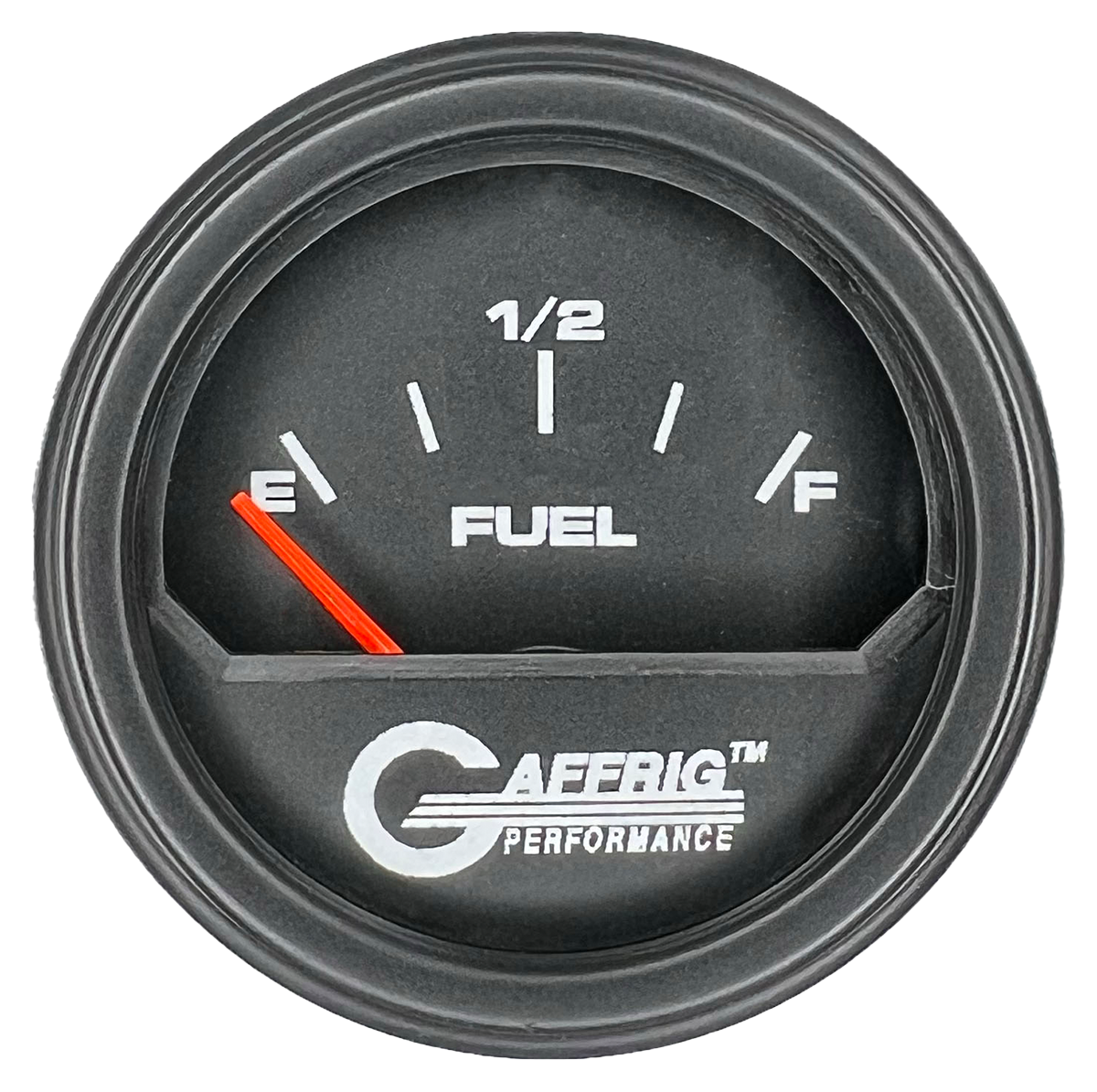 GAFFRIG 2 INCH ELECTRIC FUEL LEVEL GAUGE 240-33 OHMS STEP RIM (002) / BLACK / BLACK