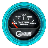 GAFFRIG 2 INCH ELECTRIC WATER TEMP 100-240 F GAUGE STEP RIM (002) / TEAL / BLACK