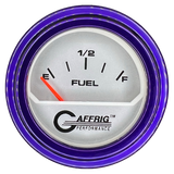 GAFFRIG 2 INCH ELECTRIC FUEL LEVEL GAUGE 240-33 OHMS STEP RIM (002) / PURPLE / PLATINUM