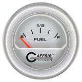 GAFFRIG 2 INCH ELECTRIC FUEL LEVEL GAUGE 240-33 OHMS FAT RIM (218) / PLATINUM / PLATINUM