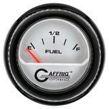 GAFFRIG 2 INCH ELECTRIC FUEL LEVEL GAUGE 240-33 OHMS FAT RIM (218) / BLACK / PLATINUM