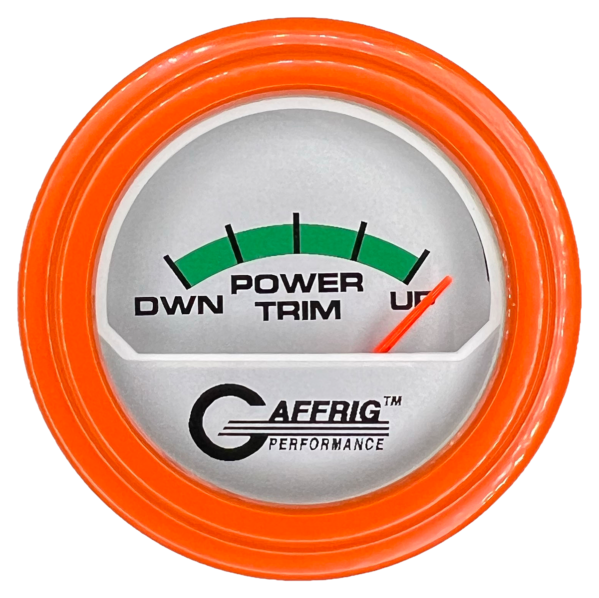 GAFFRIG 2 INCH ELECTRIC TRIM METER MERCURY GAUGE STEP RIM (002) / ORANGE / PLATINUM