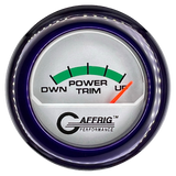 GAFFRIG 2 INCH ELECTRIC TRIM METER MERCURY GAUGE FAT RIM (218) / PURPLE / PLATINUM