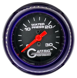 GAFFRIG 2 INCH MECHANICAL WATER PRESSURE 0-30 PSI GAUGE FAT RIM (218) / PURPLE / BLACK