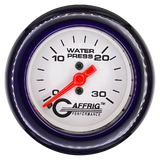 GAFFRIG 2 INCH MECHANICAL WATER PRESSURE 0-30 PSI GAUGE FAT RIM (218) / PURPLE / WHITE