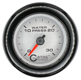 GAFFRIG 2 INCH MECHANICAL WATER PRESSURE 0-30 PSI GAUGE FAT RIM (218) / BLACK / PLATINUM