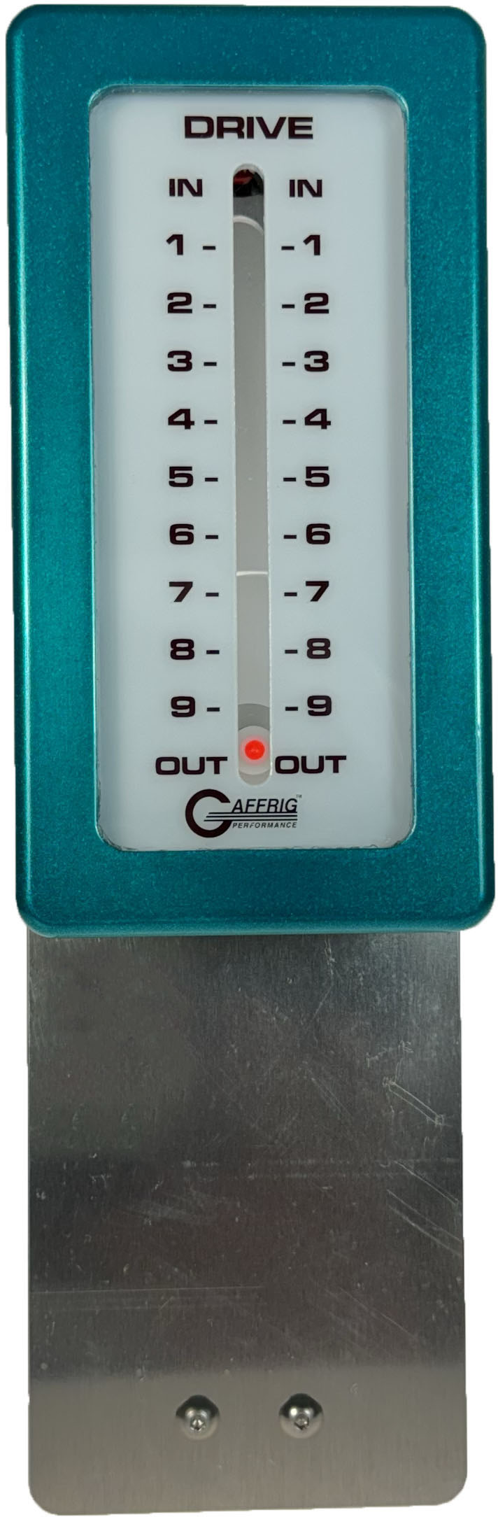 GAFFRIG PART #200 MECHANICAL INDICATOR - 1 DRIVE MERCURY CARD - WHITE DIAL TEAL