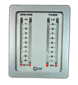 GAFFRIG PART #242 MECHANICAL INDICATOR - 2 DRIVES 2 TABS MERCURY CARD - PLATINUM DIAL