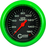 GAFFRIG 3 3/8 INCH GPS ANALOG SPEEDOMETER - 160 MPH - OLD STYLE - BLACK