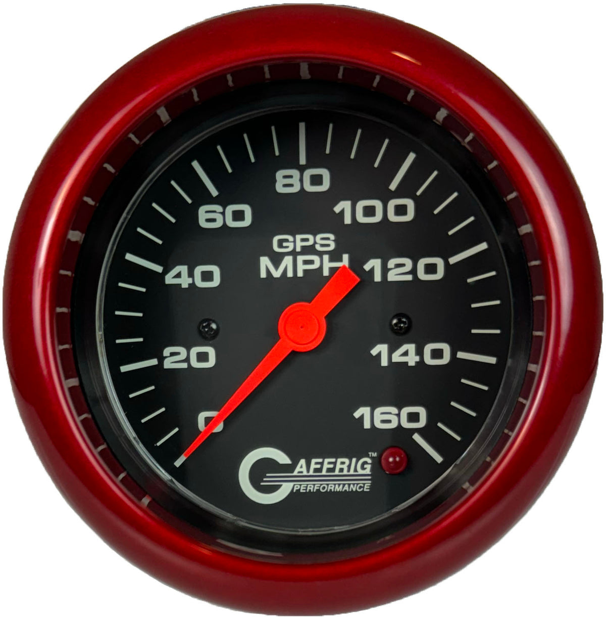 GAFFRIG 3 3/8 INCH GPS ANALOG SPEEDOMETER - 160 MPH - OLD STYLE - BLACK