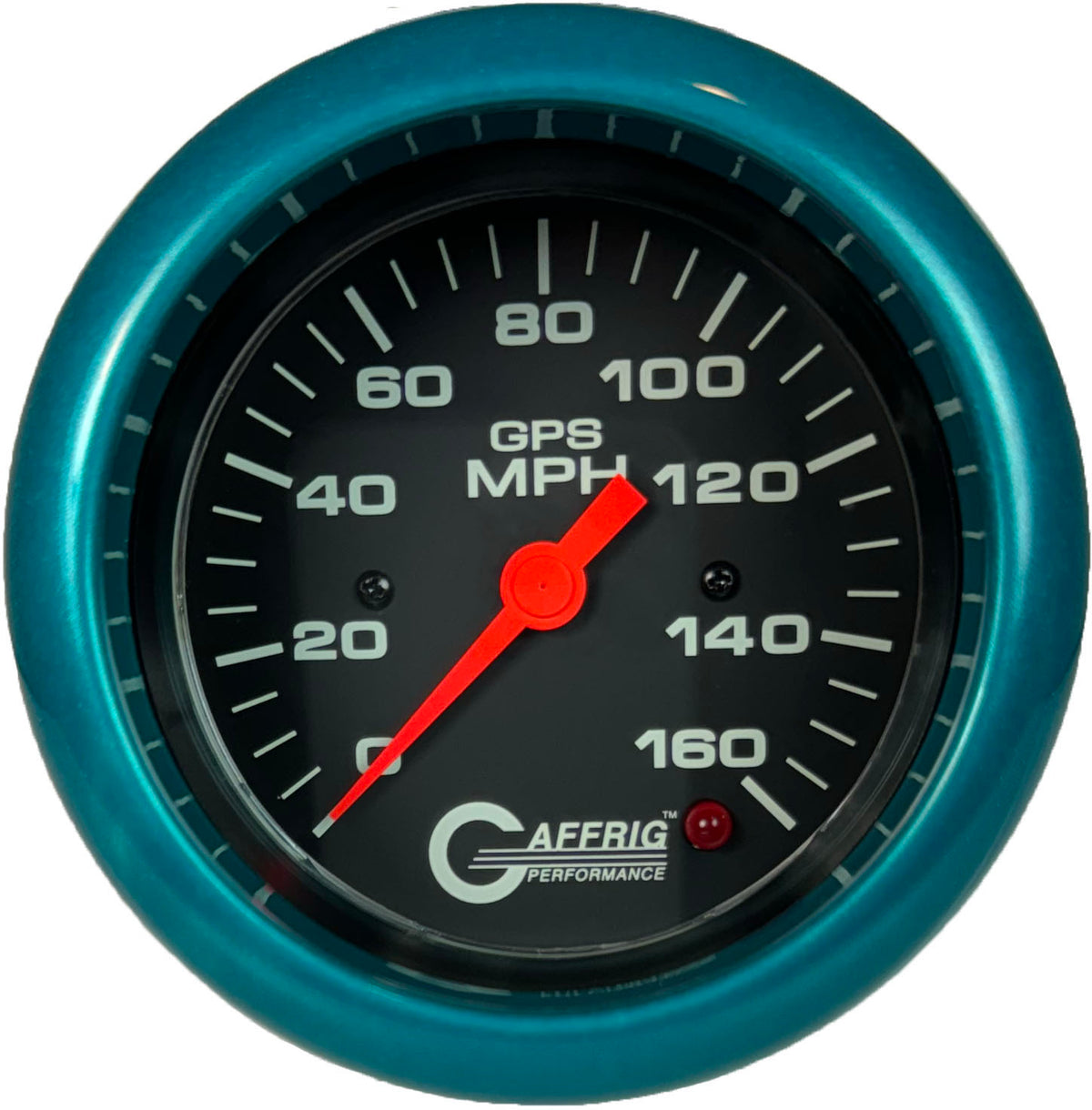 GAFFRIG 3 3/8 INCH GPS ANALOG SPEEDOMETER - 160 MPH - OLD STYLE - BLACK