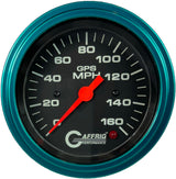 GAFFRIG 3 3/8 INCH GPS ANALOG SPEEDOMETER - 160 MPH - OLD STYLE - BLACK
