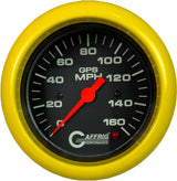 GAFFRIG 3 3/8 INCH GPS ANALOG SPEEDOMETER - 160 MPH - OLD STYLE - BLACK