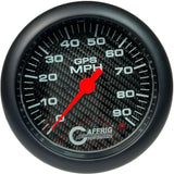 GAFFRIG 4 5/8 INCH GPS SPEEDOMETER - HEAD ONLY - CARBON FIBER BLACK / 90 MPH